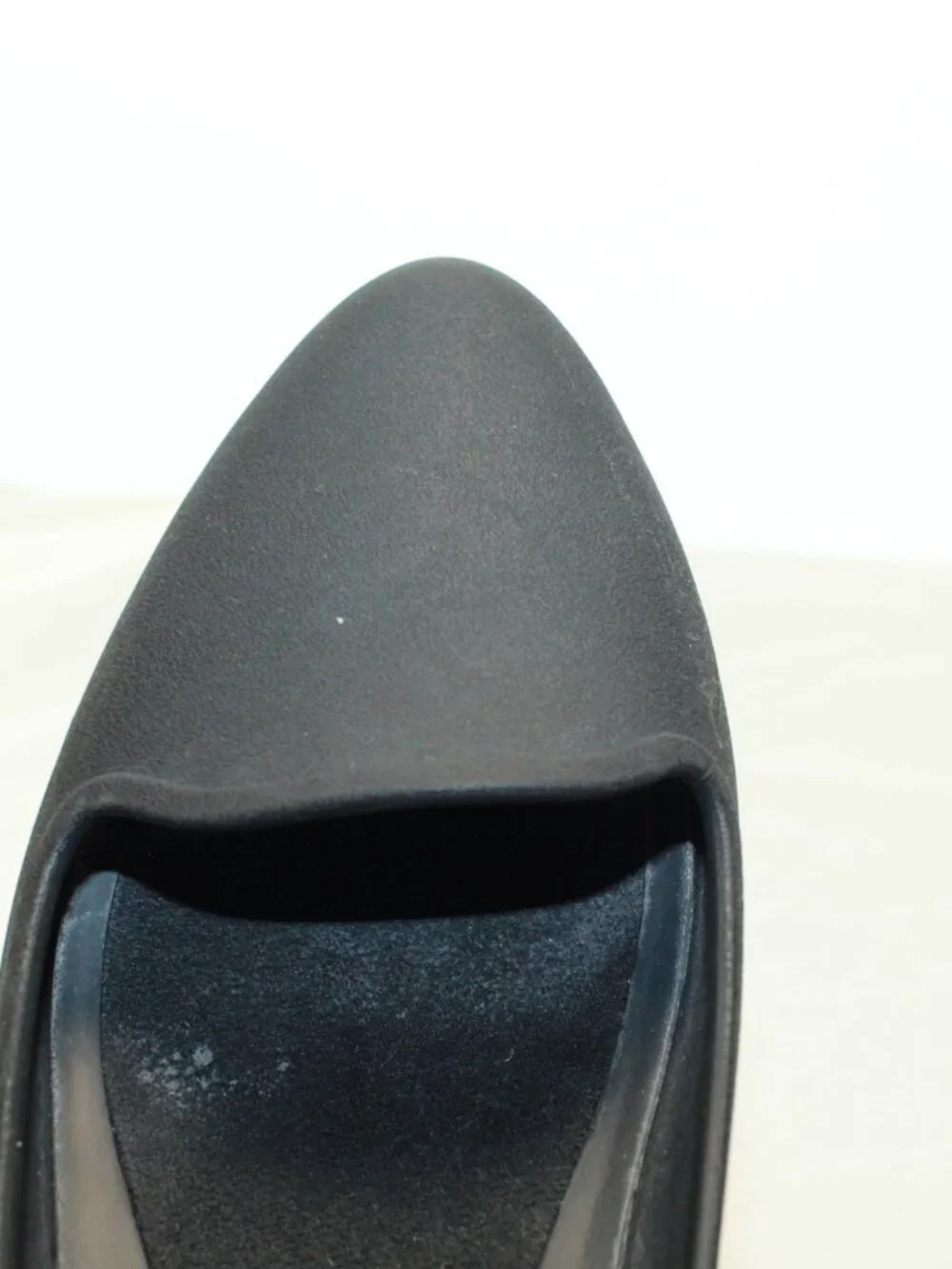 Crocs Iconic Comfort Size 6 Black Eve Ballet Flats Slip On Closed Back Shoes